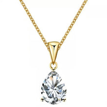 17KM Buy one Get one Free/ Fashion Crystal Water Drop Necklace for Women 7 Colors Wedding Statement Jewelry Maxi Punk Choker