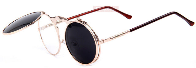 MERRY'S VINTAGE STEAMPUNK Sunglasses round Designer steam punk Metal Women Coating Sunglasses Retro CIRCLE SUN GLASSES