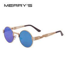 MERRY'S Women Steampunk Sunglasses Men Retro Round Sunglasses Metal Sun glasses Men Oculos De Sol UV400