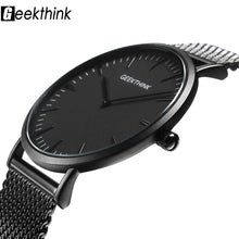 Men's Watches -Top Brand Luxury Quartz Watch men Casual Black Japan quartz-watch stainless steel Wooden Face ultra thin clock male Relogio New