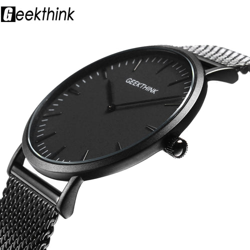 Men's Watches -Top Brand Luxury Quartz Watch men Casual Black Japan quartz-watch stainless steel Wooden Face ultra thin clock male Relogio New