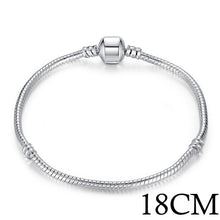 Bracelets for Women - BAMOER 5 Style Silver Color LOVE Snake Chain Bracelet & Bangle 16CM-21CM Pulseras Lobster PA1104