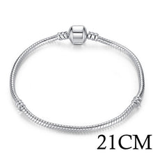 Bracelets for Women - BAMOER 5 Style Silver Color LOVE Snake Chain Bracelet & Bangle 16CM-21CM Pulseras Lobster PA1104