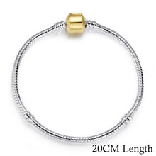 Bracelets for Women - BAMOER 5 Style Silver Color LOVE Snake Chain Bracelet & Bangle 16CM-21CM Pulseras Lobster PA1104