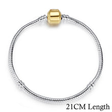 Bracelets for Women - BAMOER 5 Style Silver Color LOVE Snake Chain Bracelet & Bangle 16CM-21CM Pulseras Lobster PA1104