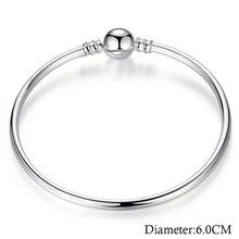 Bracelets for Women - BAMOER 5 Style Silver Color LOVE Snake Chain Bracelet & Bangle 16CM-21CM Pulseras Lobster PA1104