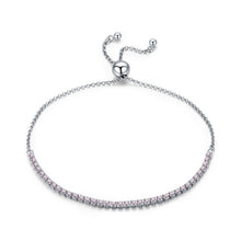 Bracelets for Women - BAMOER FLASH DEALS 925 Sterling Silver Sparkling Strand Bracelet Women Link Tennis Bracelet Silver Jewelry SCB029