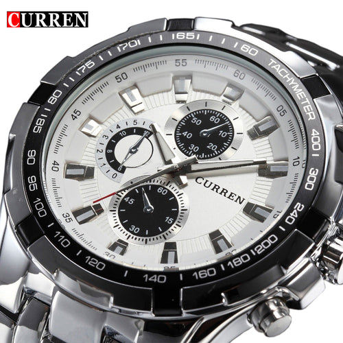Men's Watches - 2018 Top Brand Luxury full steel Watch Men Business Casual quartz Wrist Watches Military Wristwatch waterproof Relogio SALE New