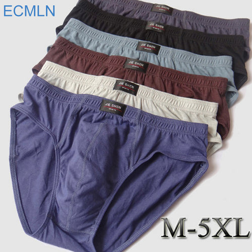 Cheapest ! 100% Cotton Mens Briefs XXXL Plus Size Men Underwear Panties XL/XXL/XXXL/4XL/5XL / Men's Breathable Panties 2017 NEW