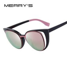 Women's Sunglasses - MERRY'S Fashion Cat Eye Sunglasses Women Brand Designer Retro Pierced Female Sun Glasses oculos de sol feminino UV400