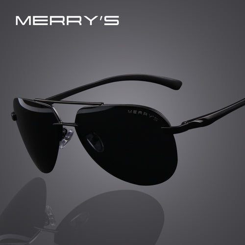 Men's Sunglasses - MERRY'S Brand Men 100% Polarized Aluminum Alloy Frame Sunglasses Fashion Men's Driving Sunglasses S'8281